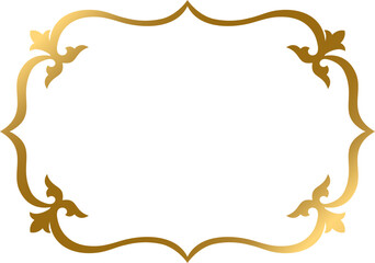 Golden figured frame with ornaments S1-06