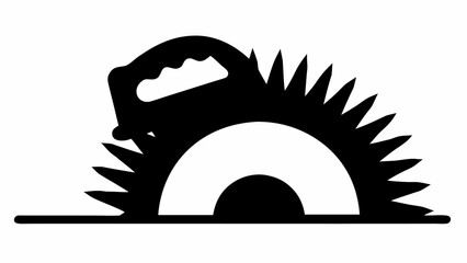 Precise circular saw icon for construction and woodworking, scalable vector graphic for any size