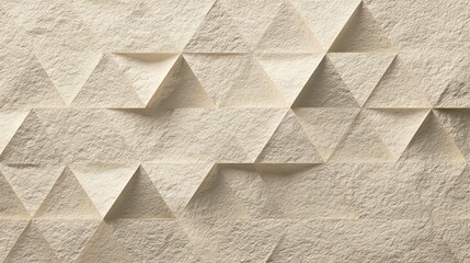 Stunning textured geometric stone surface with elegant relief creating captivating light and shadow play for modern design backgrounds