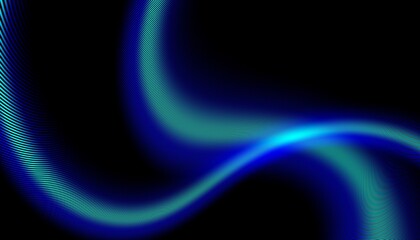beautiful abstract wave technology black background with blue light digital effect corporate concept