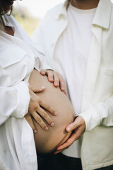 young pregnant woman