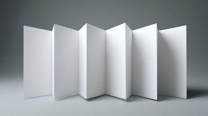 A versatile blank multi-panel display showcasing its potential for creativity and design.