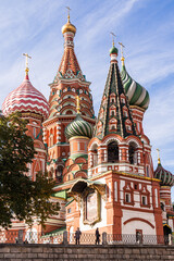 Moscow. Russia. October 2, 2025. St. Basil's Church of the Blessed. Pokrova Cathedral of the Blessed Virgin Mary. Orthodox Church on Red Square