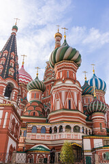 Moscow. Russia. October 2, 2025. St. Basil's Cathedral is the historical and cultural heritage. Pokrovsky Cathedral. Monument of Russian architecture