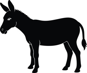 Mule or donkey animal vector icon