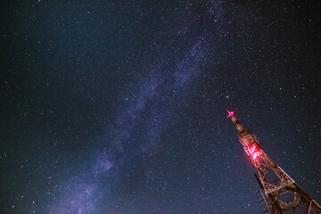 space station in the night