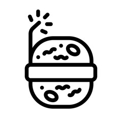 ground cracker icon with line style