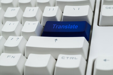 Modern keyboard with translate button