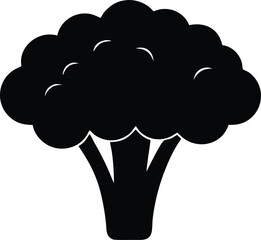 broccoli silhouette vector illustration