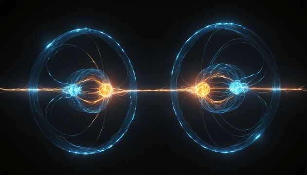 Intrication quantique, connexion &eacute;nerg&eacute;tique entre deux particules lumineuses.