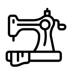 dressmaker icon with line style