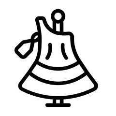 dress price icon with line style