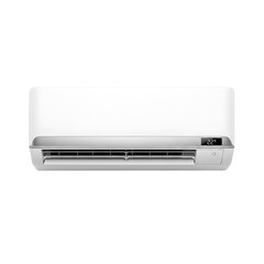 Modern air conditioning unit on a white background  