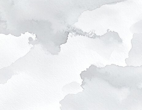 Grayscale watercolor washes, soft edges, textured paper look