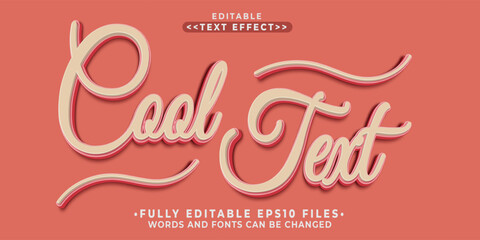 3d cool text lowercase text effect