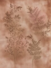 Delicate ferns resting against a soft, muted background highlighting natural beauty in a serene composition