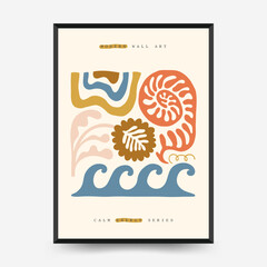 Minimal vector poster inspired by calm energy and meditation. Abstract yoga silhouette, soft lines, and natural balance. Perfect for modern wall art and mindful design.