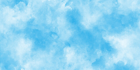 Fototapeta premium watercolor background concept abstract cloudy sky,grungy effect sky-blue shades watercolor background,blue wall marble wall light art texture violet paint,vintage paper texture. Blue grunge abstract,