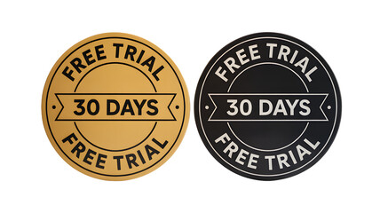 Unlock amazing value with these professional 30-day free trial offer badges, perfect for boosting customer acquisition and driving sales conversions instantly.