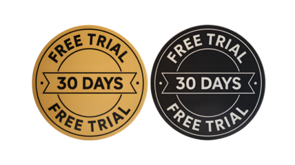 Unlock amazing value with these professional 30-day free trial offer badges, perfect for boosting customer acquisition and driving sales conversions instantly.