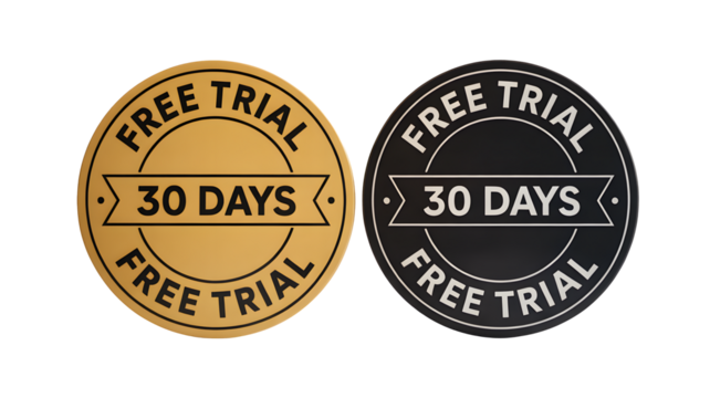 Unlock amazing value with these professional 30-day free trial offer badges, perfect for boosting customer acquisition and driving sales conversions instantly.