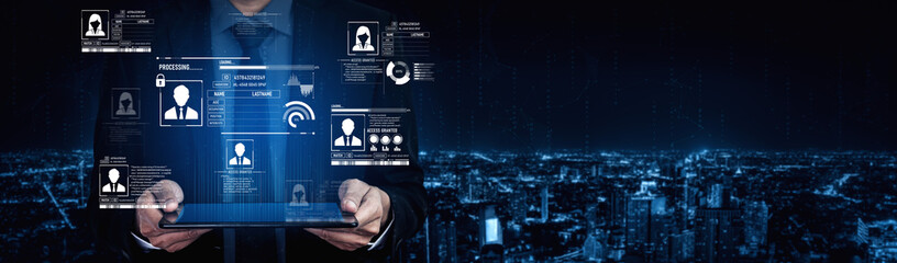 ID security ensures personal data protection with secure login systems, digital identity...