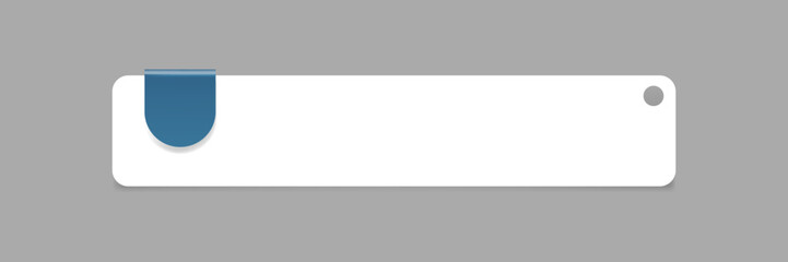 White rectangle shape collage element vector