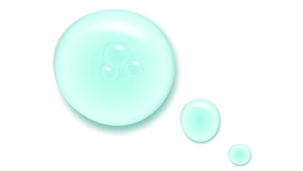 Transparent Serum Droplets on Pastel