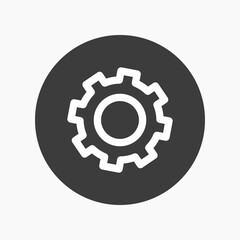 Gear icon collage element vector