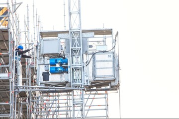 construction site of a building