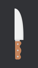 Cooking knife, kitchen tools vector