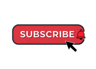 Red Subscribe Button with Bell Icon