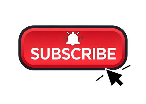 Red Subscribe Button with Bell Icon
