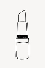 Lipstick line art vector
