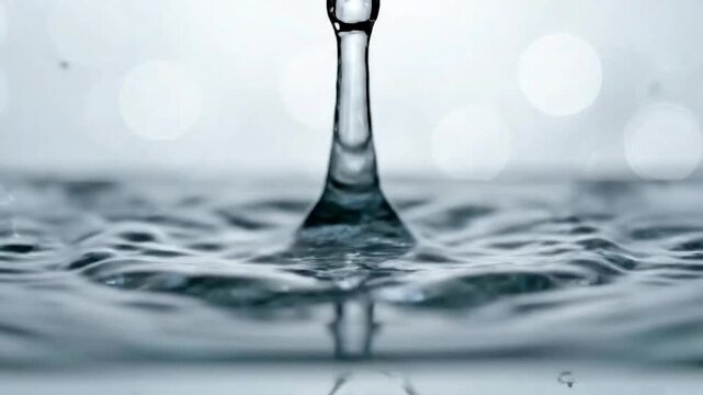 Water drop liquid droplet surface reflection clean fresh splash macro nature purity motion dew calm