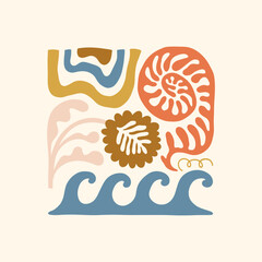 Minimal vector illustration inspired by meditation and calm energy. Features yoga poses, abstract shapes, and natural harmony — perfect for mindful design and modern wall art.