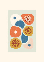 Minimal vector illustration inspired by meditation and calm energy. Features yoga poses, abstract shapes, and natural harmony &mdash; perfect for mindful design and modern wall art.