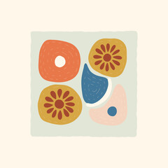 Minimal vector illustration inspired by meditation and calm energy. Features yoga poses, abstract shapes, and natural harmony &mdash; perfect for mindful design and modern wall art.