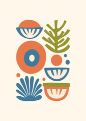 Minimal vector illustration inspired by meditation and calm energy. Features yoga poses, abstract shapes, and natural harmony &mdash; perfect for mindful design and modern wall art.