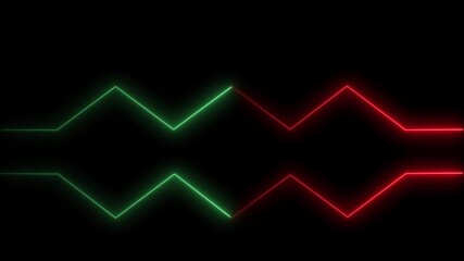 Abstract seamless line heart beat. 4k video animation of pulse heart rhythm. - Powered by Adobe