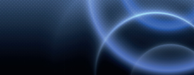 Abstract blue background with gradient circles. Dark blue color and dotted texture background. Modern and sleek background. Abstract circular gradient background, halftone dotted texture vector