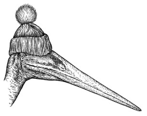 Vintage engraving isolated pterosaur glasses dressed fashion set illustration pterodactylus ink sketch. Flying dinosaur background silhouette Jurassic sunglasses hipster hat art. Hand drawn image