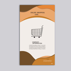 template illustration online shopping TEMPLATE card icon