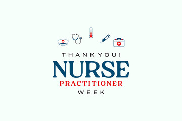 Nurse Practitioner Week holiday concept