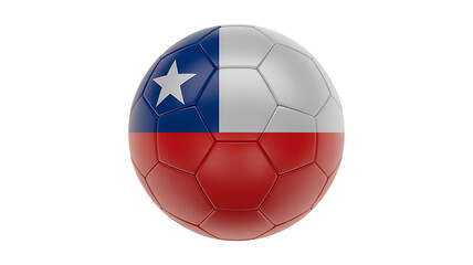 Obraz premium Soccer ball displays the colors and emblem of a South American nation, representing sport and national identity.