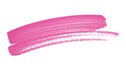 Bold pink brushstroke, vibrant and textured, conveying energy and artistic expression.