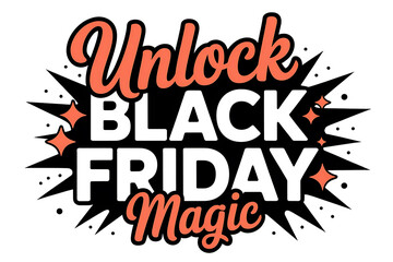 Bold text and graphic design announces a promotional sale event, featuring black and orange color scheme.