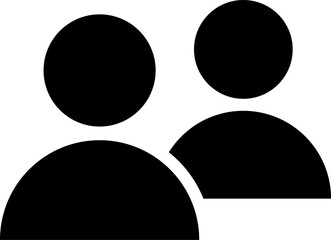 Solid icon group. People group icon set, persons, logo human, team icons, user profile symbol. Group of people or group of users. Persons symbol. Vector
