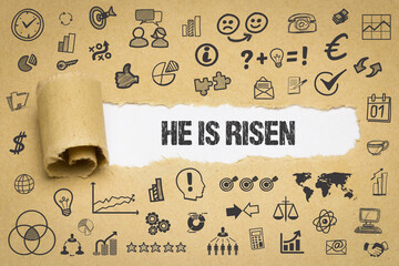he is risen	
