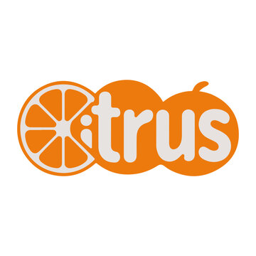 A creative orange fruit slice and citrus logo